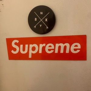 Custom supreme magnet for a refrigerator or car...